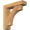 Ekena Millwork Westlake Block Rough Sawn Bracket w/ Offset Brace, Western Red Cedar, 4"W x 14"D x 14"H BKT0402X14X14WTL05RWR - alternate 1